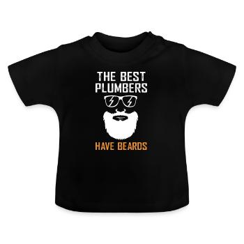 Installateur Klempner - Baby Bio-T-Shirt mit Rundhals - Schwarz - Vorne