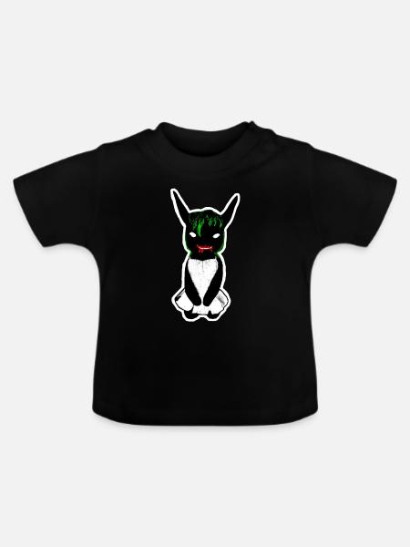Perdita Figur - Baby Bio-T-Shirt mit Rundhals - Schwarz