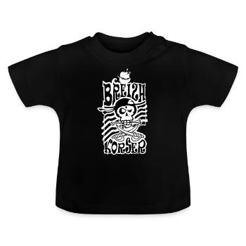 Corsaire de Bretagne - T-shirt bio col rond Bébé - noir - Devant