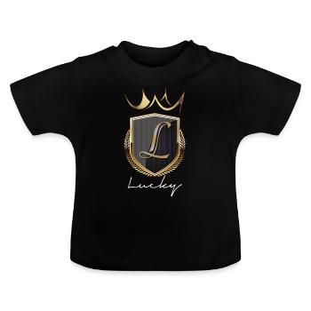 Wappen - Baby Bio-T-Shirt mit Rundhals - Schwarz - Vorne