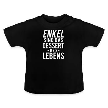 Enkelkind - Baby Bio-T-Shirt mit Rundhals - Schwarz - Vorne