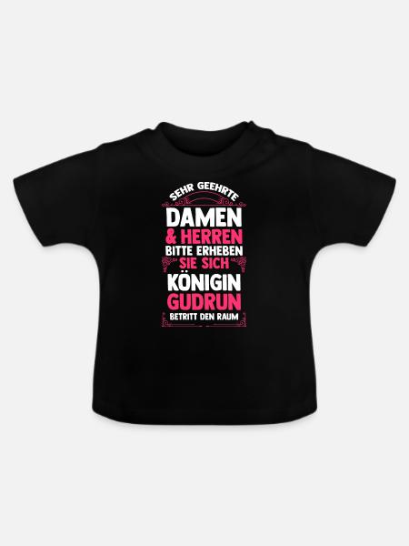 Gudrun - Baby Bio-T-Shirt mit Rundhals - Schwarz