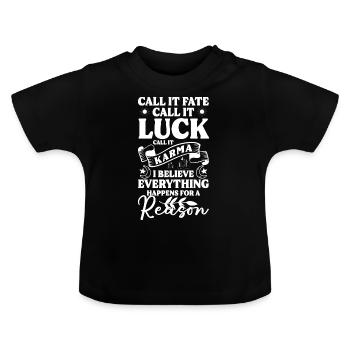 Spiritual Meditation Spiritual - Baby Organic T-Shirt with Round Neck - black - Front