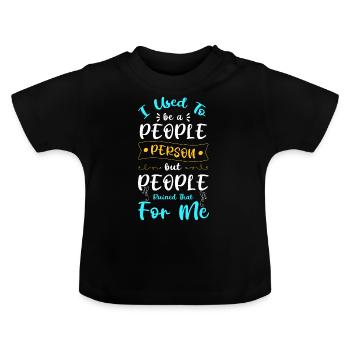 Perfect Person Individual Different - Baby Organic T-Shirt with Round Neck - black - Front