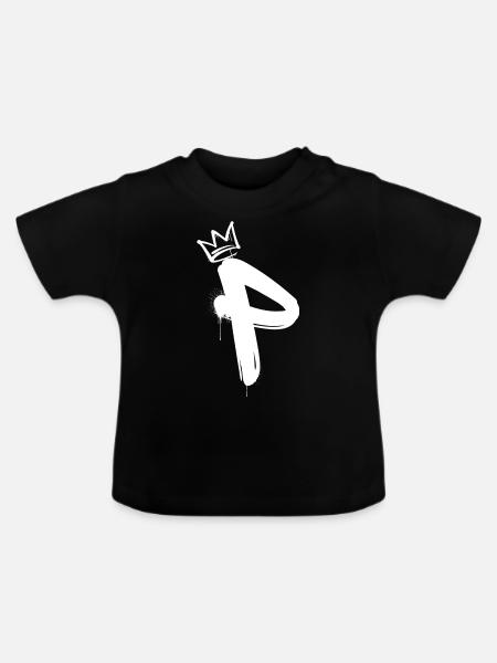 P - Baby Bio-T-Shirt mit Rundhals - Schwarz