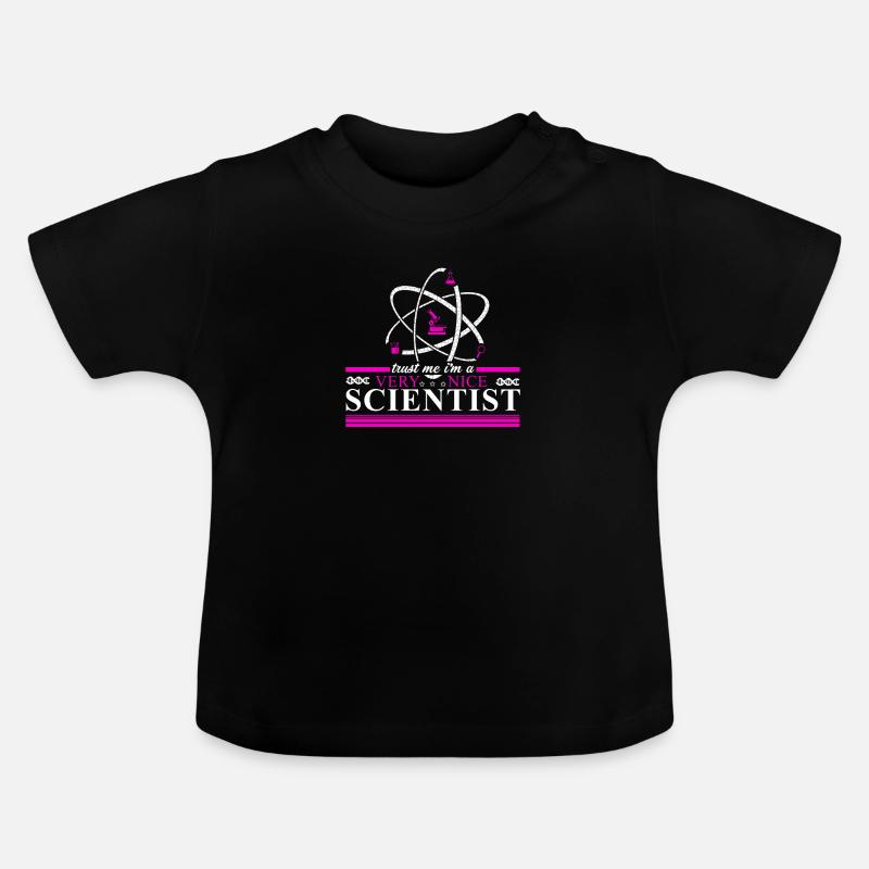 Science Science Atom Gift Physique Etudiant - T-shirt bio col rond Bébé - noir