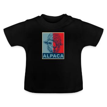Alpaga alpaga - T-shirt bio col rond Bébé - noir - Devant
