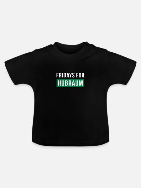 Fridays for Hubraum - Baby Bio-T-Shirt mit Rundhals - Schwarz
