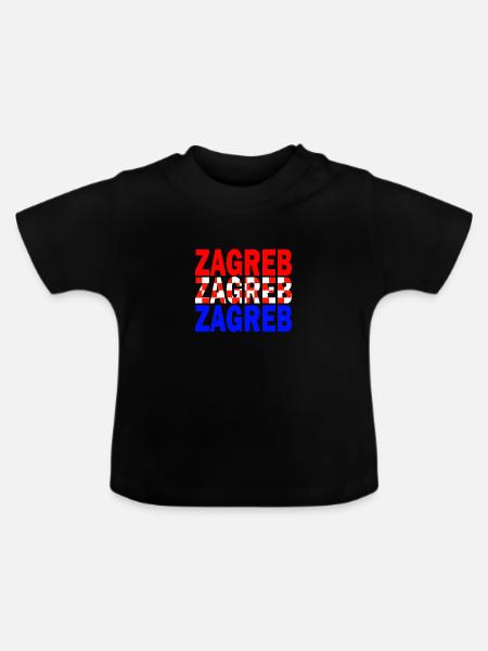 zagreb - Baby Bio-T-Shirt mit Rundhals - Schwarz