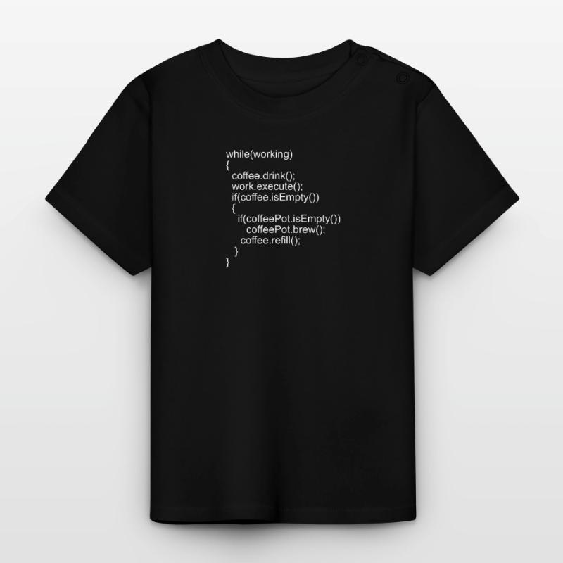 Quellcode Programmcode für Programmierer Baby Bio-T-Shirt mit Rundhals