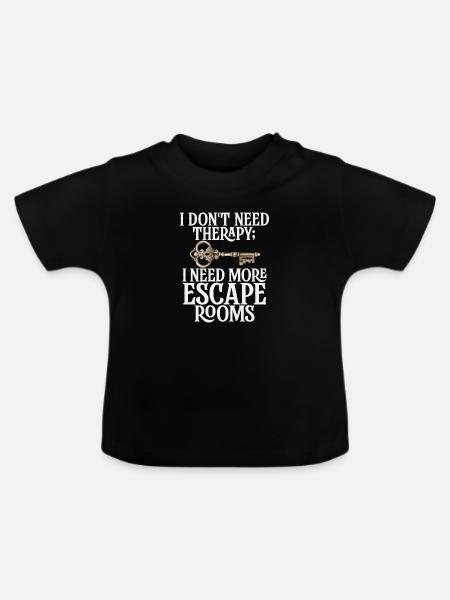 Escape Room - Baby Bio-T-Shirt mit Rundhals - Schwarz