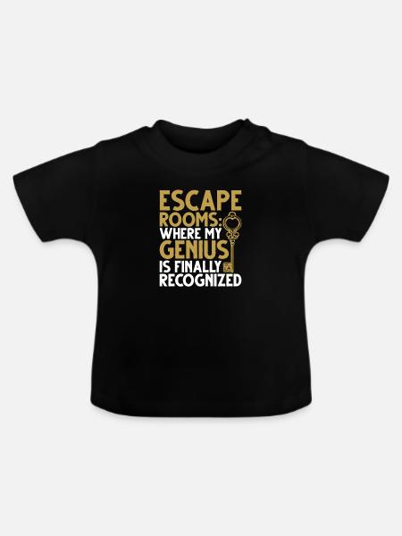 Escape Room - Baby Bio-T-Shirt mit Rundhals - Schwarz