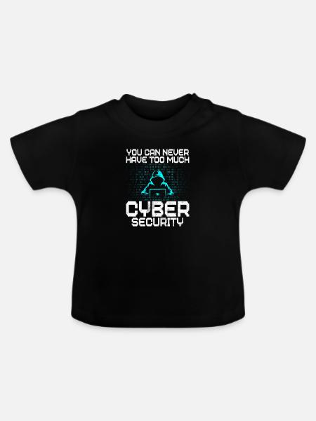 Cyber-sicherheits-hacker-hacking - Baby Bio-T-Shirt mit Rundhals - Schwarz