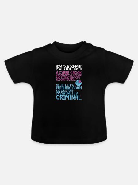 Cyber-sicherheits-hacker-hacking - Baby Bio-T-Shirt mit Rundhals - Schwarz