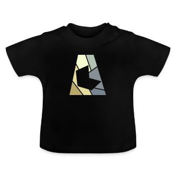 Blogueur Blogueur Écriture - T-shirt bio col rond Bébé - noir - Devant