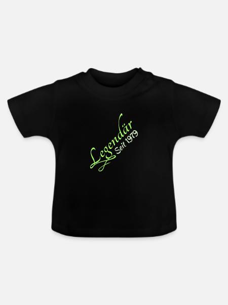 Legendary 1979 - Baby Bio-T-Shirt mit Rundhals - Schwarz