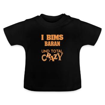 Crazy Baran - Baby Bio-T-Shirt mit Rundhals - Schwarz - Vorne
