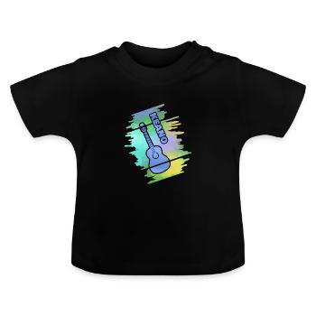 Geschenk für Keano - Baby Bio-T-Shirt mit Rundhals - Schwarz - Vorne