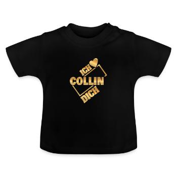 Couple Collin - Baby Bio-T-Shirt mit Rundhals - Schwarz - Vorne