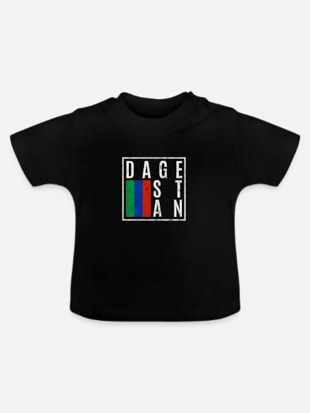 Dagestan - Baby Bio-T-Shirt mit Rundhals - Schwarz