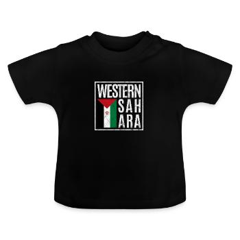 Sahara occidental - T-shirt bio col rond Bébé - noir - Devant
