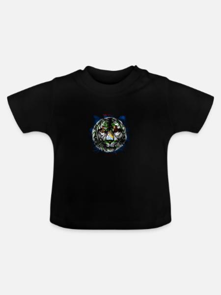 Belize - Baby Bio-T-Shirt mit Rundhals - Schwarz