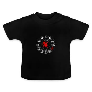 Zodiac Leo - T-shirt bio col rond Bébé - noir - Devant