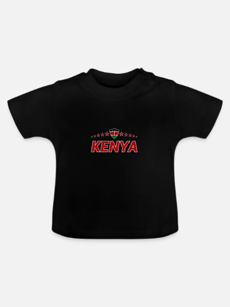 Kenia - Baby Bio-T-Shirt mit Rundhals - Schwarz
