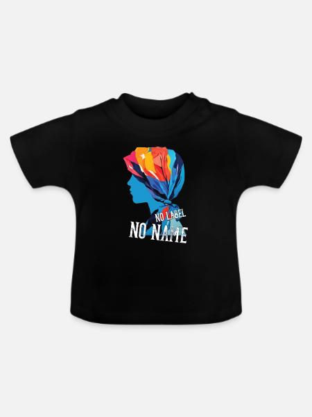 Freiheit der Vielfalt Tuch - Baby Bio-T-Shirt mit Rundhals - Schwarz