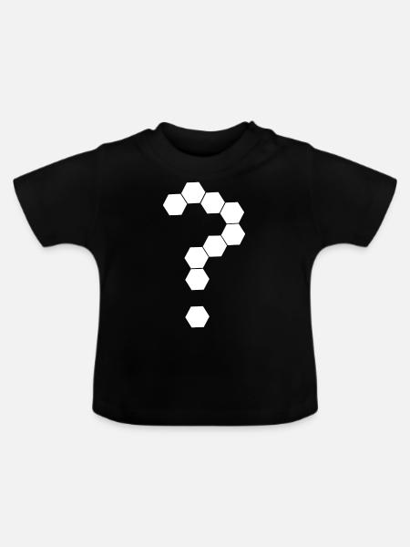point d'interrogation - T-shirt bio col rond Bébé - noir