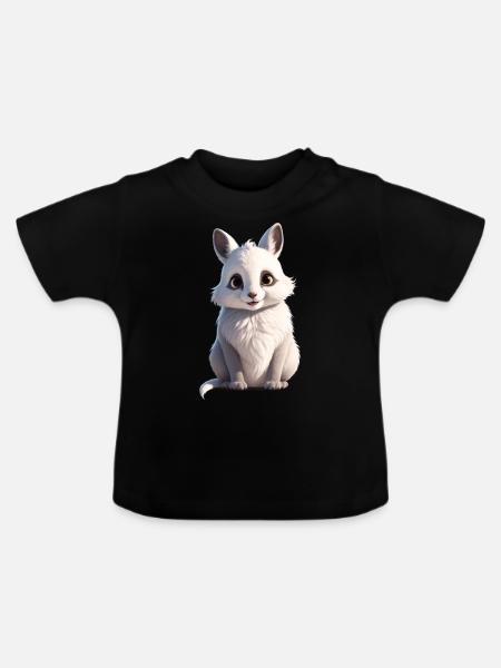 Sweet Animal - Baby Bio-T-Shirt mit Rundhals - Schwarz