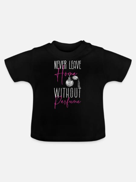 Parfüm Kenner Körperpflege Duftspray - Baby Bio-T-Shirt mit Rundhals - Schwarz