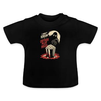 Critique Incohérences Intrigue Horreur - T-shirt bio col rond Bébé - noir - Devant