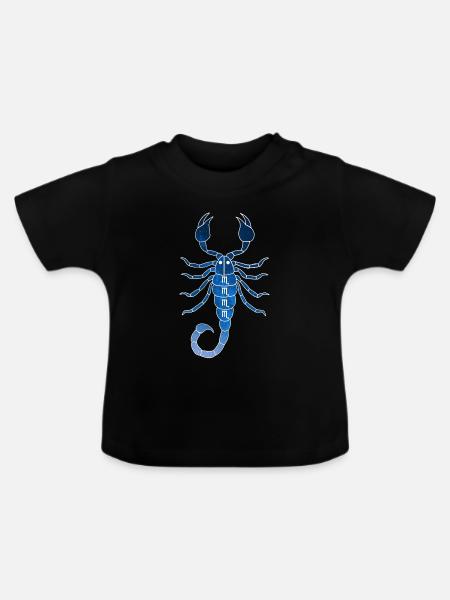 Skorpion und das Universum - Baby Bio-T-Shirt mit Rundhals - Schwarz