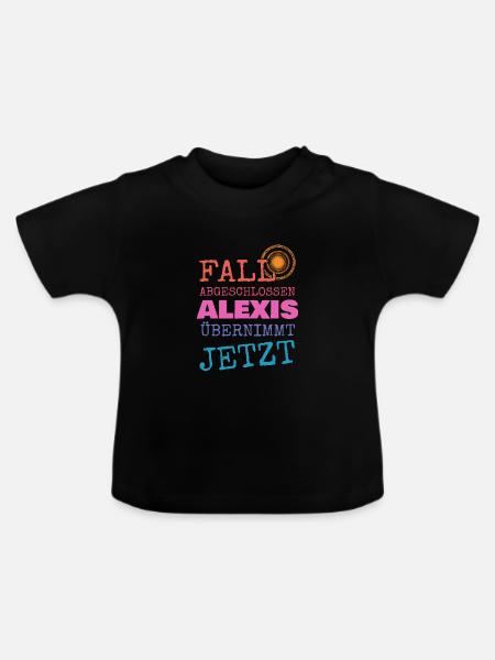 Alexis - Baby Bio-T-Shirt mit Rundhals - Schwarz