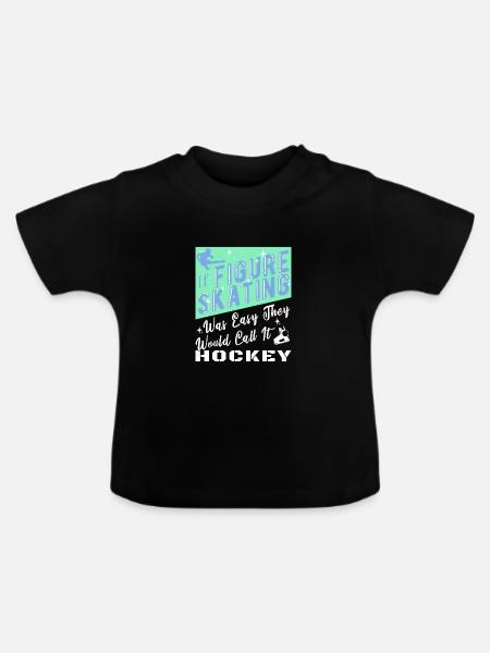 Eiskunstlauf - Baby Bio-T-Shirt mit Rundhals - Schwarz