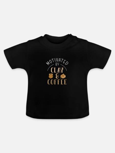 Töpfern Töpfer Keramik - Baby Bio-T-Shirt mit Rundhals - Schwarz