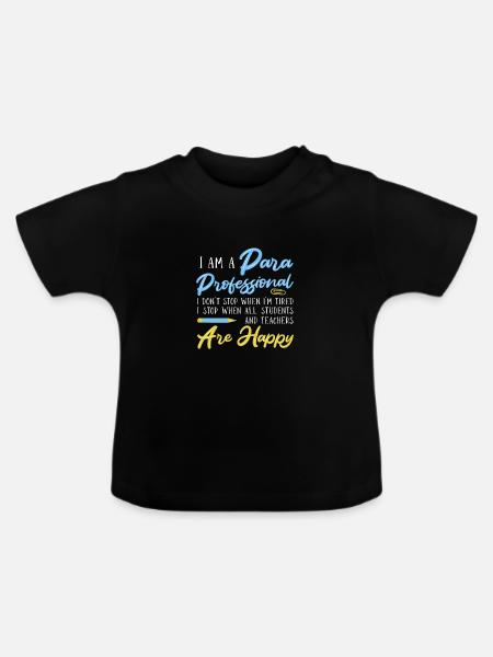 Paraprofessional - Baby Bio-T-Shirt mit Rundhals - Schwarz