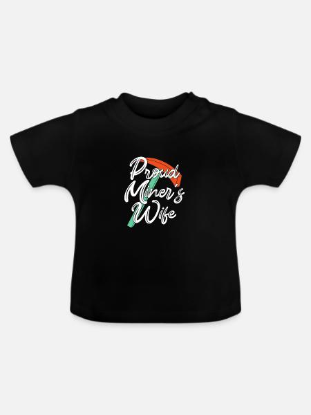 Mine Minenarbeiter - Baby Bio-T-Shirt mit Rundhals - Schwarz