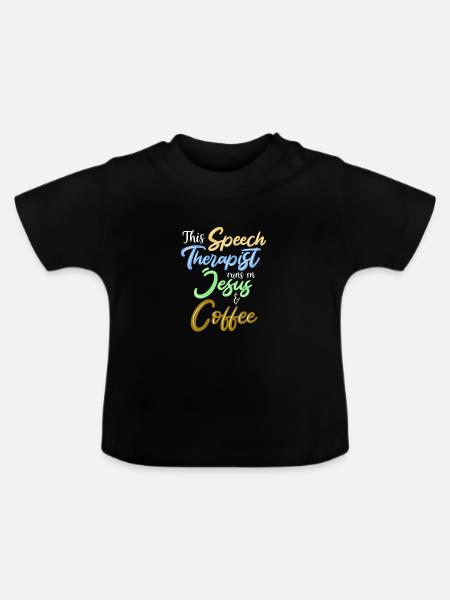 Sprachtherapie Sprachtherapeut - Baby Bio-T-Shirt mit Rundhals - Schwarz