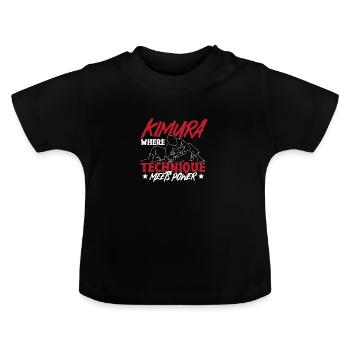 Grappling, Jiu-Jitsu, Arts martiaux, Kimura - T-shirt bio col rond Bébé - noir - Devant