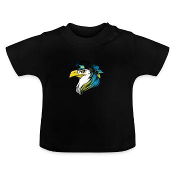 Bahamas - Baby Organic T-Shirt with Round Neck - black - Front
