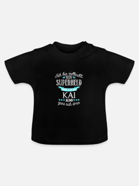 kai - Baby Bio-T-Shirt mit Rundhals - Schwarz
