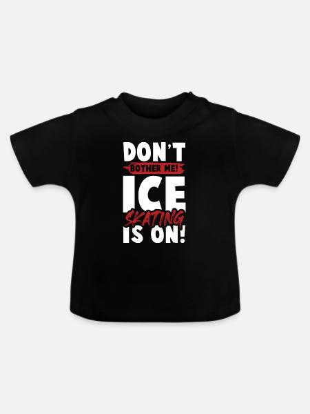 eislauf eisläufer - Baby Bio-T-Shirt mit Rundhals - Schwarz