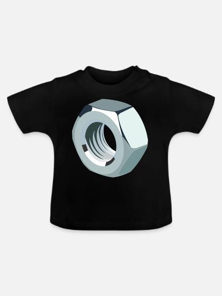 Mutter - Baby Bio-T-Shirt mit Rundhals - Schwarz