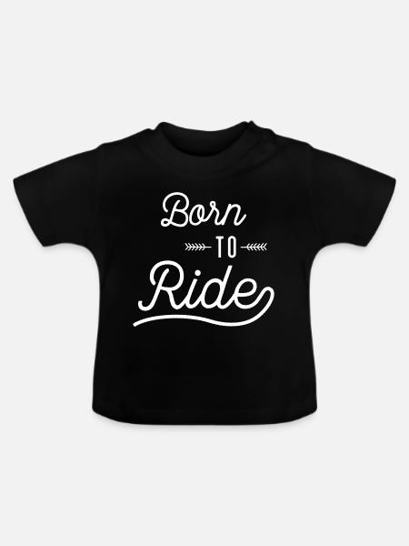 Reiter - Baby Bio-T-Shirt mit Rundhals - Schwarz