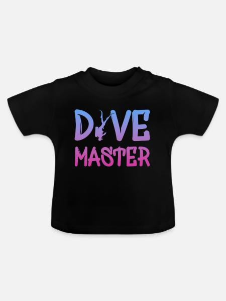 Dive Master, Tauchlehrer - Baby Bio-T-Shirt mit Rundhals - Schwarz