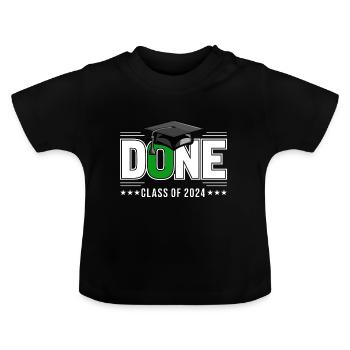 Abschlussklasse 2024 Abschlussfeier Schule - Baby Bio-T-Shirt mit Rundhals - Schwarz - Vorne