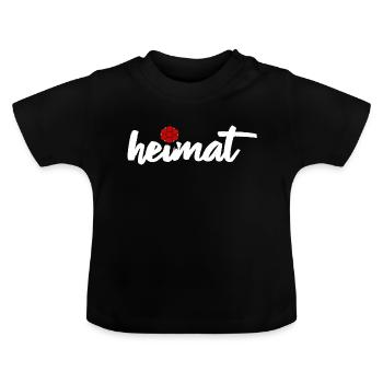 Schwarzwald Heimat Bollenhut Kuckuck - Baby Bio-T-Shirt mit Rundhals - Schwarz - Vorne