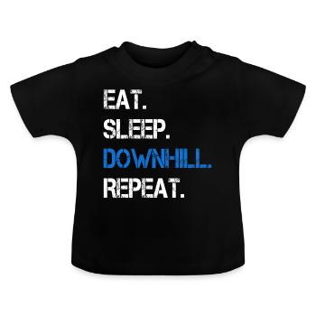 Downhill - Baby Bio-T-Shirt mit Rundhals - Schwarz - Vorne